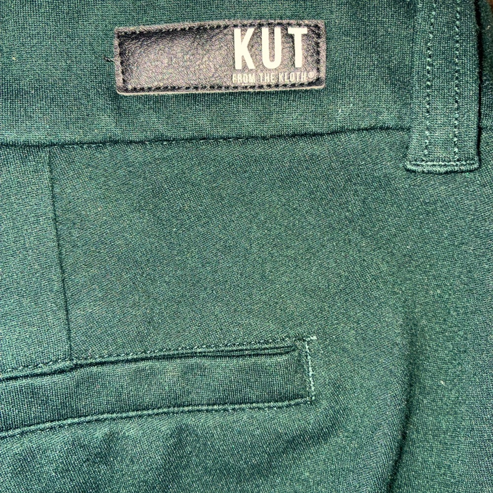 Kut from The Kloth women’s dark green ankle Pants Sz 10 - Picture 2 of 5